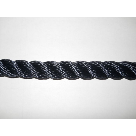 CORDAGE POLYESTER NOIR 8MM